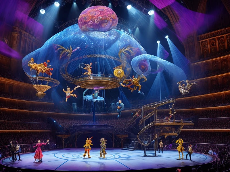 Performance at the Royal Albert Hall by Cirque Du Soleil