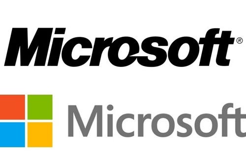 Comparison of old and new Microsoft logos