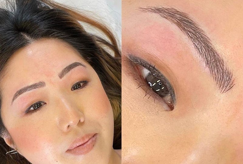 Final results of microblading