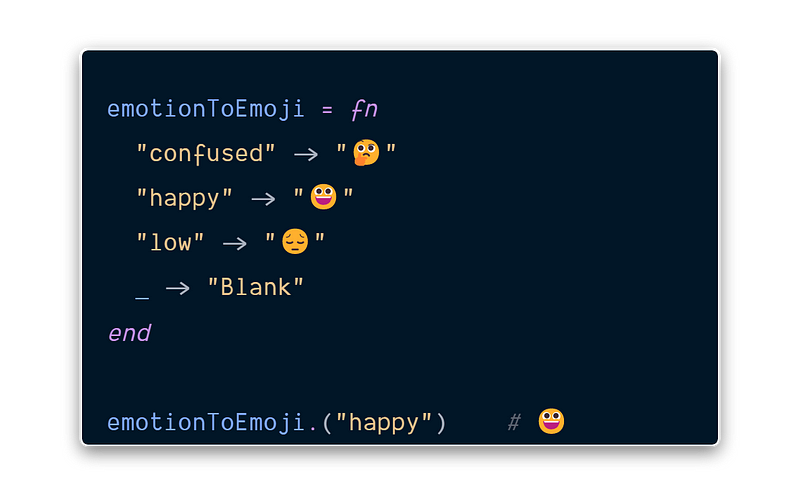 Pattern matching in programming