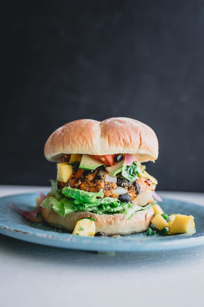 Buffalo Cauliflower Burger Ready to Serve