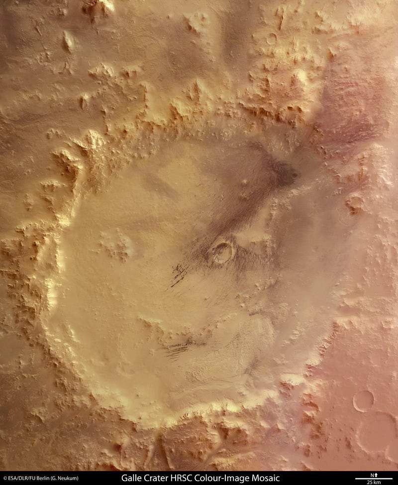 Mysterious smiling face formation on Mars