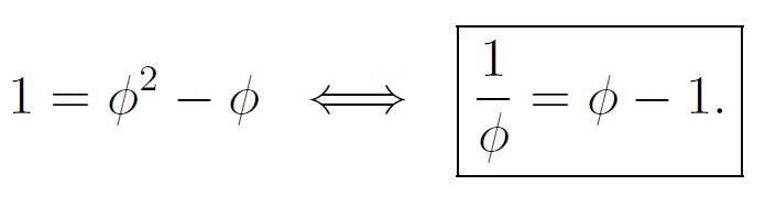 Golden Ratio Identity