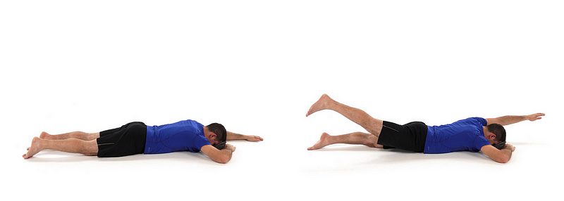 Prone Bird Dog Exercise for Neck and Back Strength