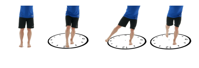 Proprioceptive clock exercise