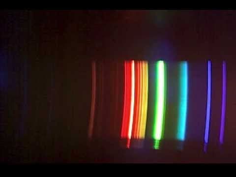 Emission spectra readings from a spectrometer