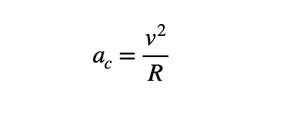 Formula for Centripetal Acceleration