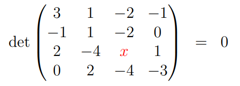 4x4 matrix example