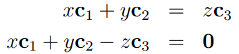 Rearranging for linear dependency