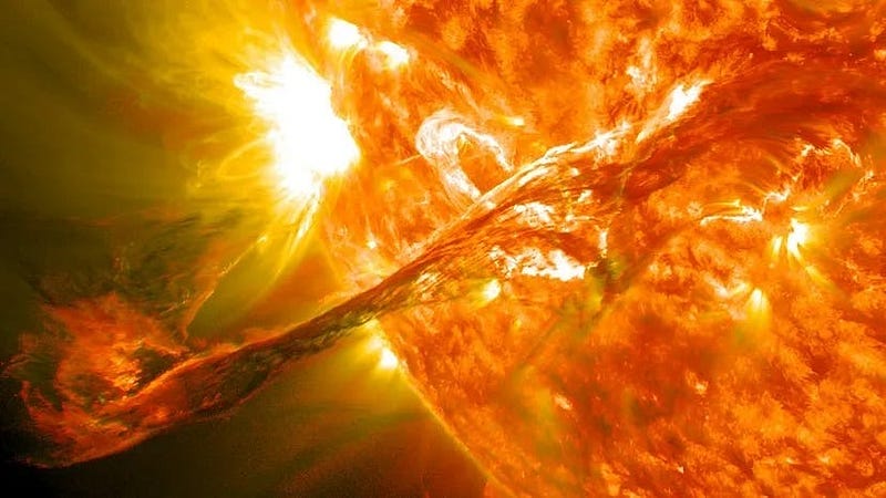 Solar storm eruption from the Sun