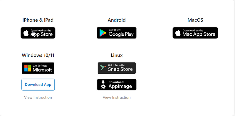 Visual representation of UpNote's user interface