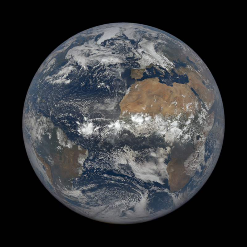 DSCOVR satellite capturing Earth's beauty