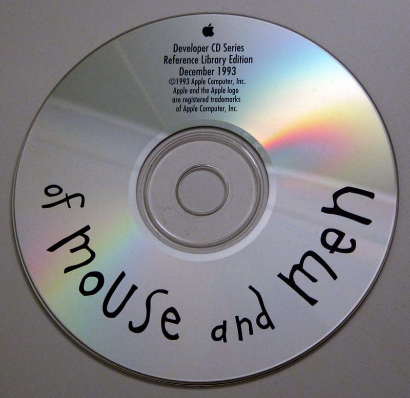 Apple Developer CD with a humorous title