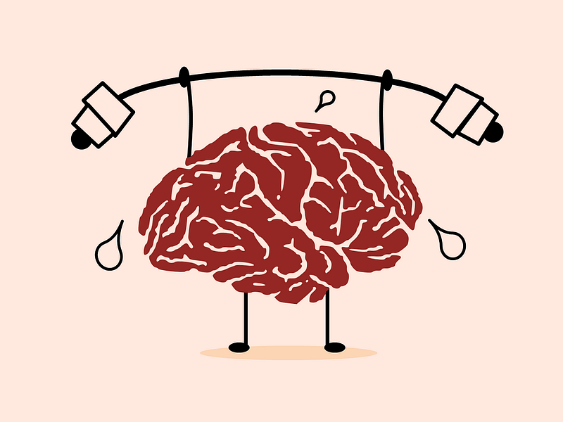 Cognitive fitness and brain health illustration