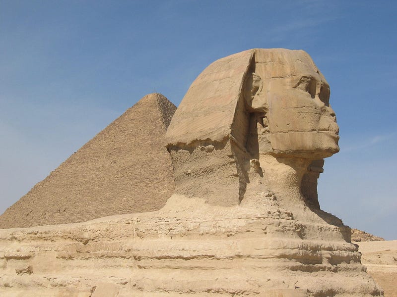 The majestic Great Sphinx of Giza standing tall