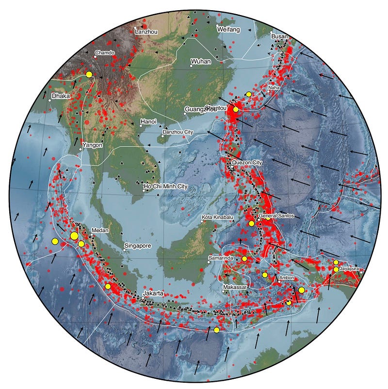 Geological overview of the subduction zone