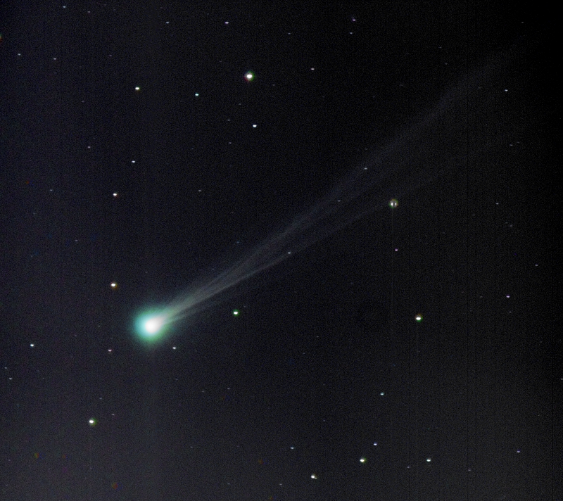 Comet Nishimura observed in the night sky