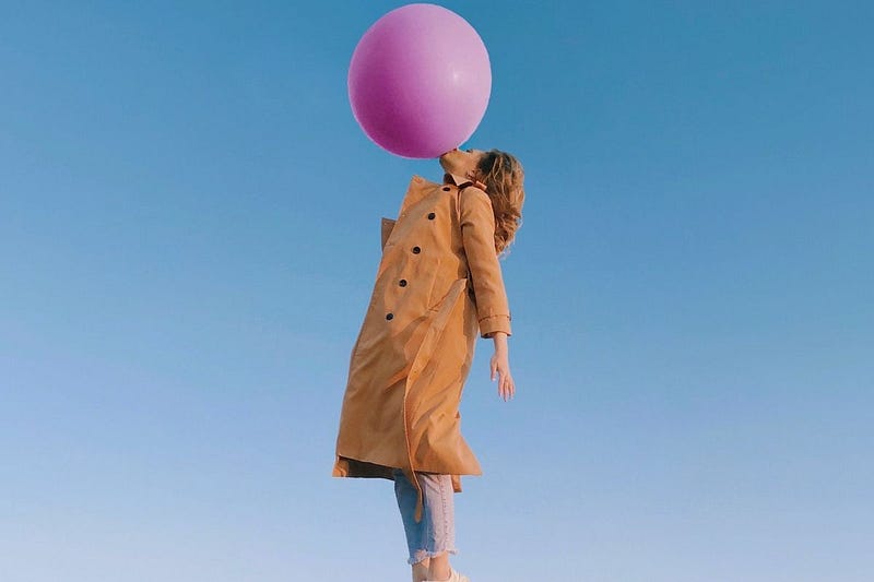 Helium Balloons at a Birthday Party