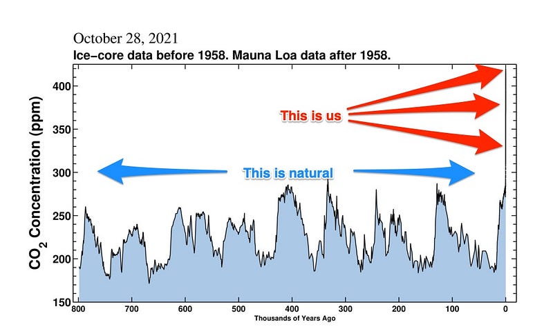 Historical CO2 levels