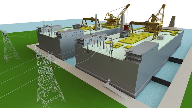 ThorCon's shoreside power plants supporting the grid