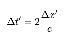 Diagram illustrating time measurement within the train