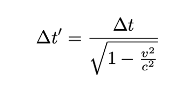 Lorentz contraction equation