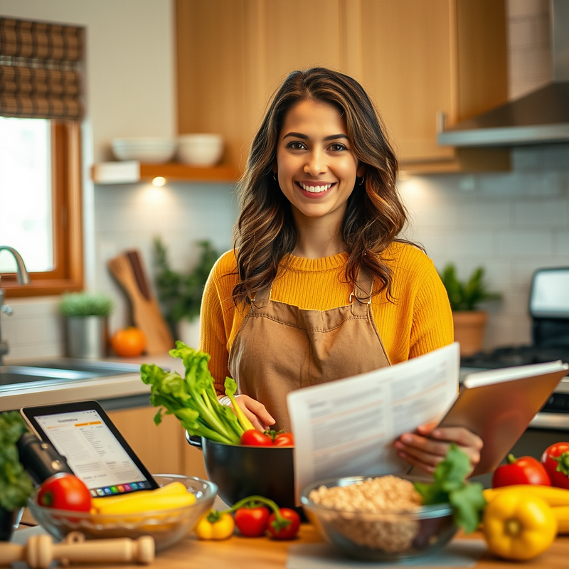 Fresh ingredients for home cooking