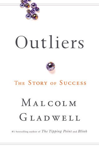 Visual representation of Outliers book cover