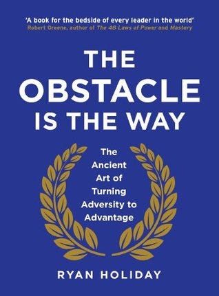 Visual representation of The Obstacle Is The Way book cover