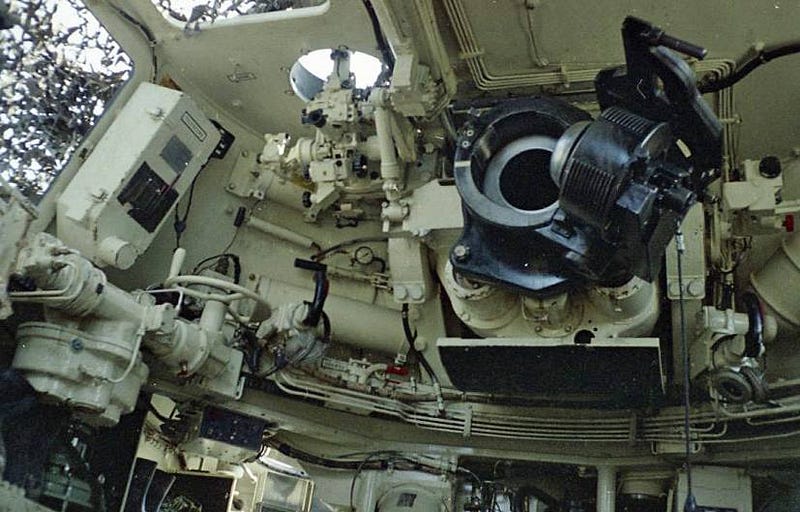 Interior of a Canadian M109