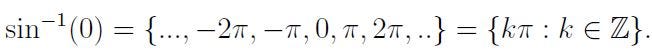 Multi-valued nature of inverse functions