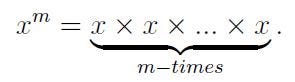 Standard exponent definitions